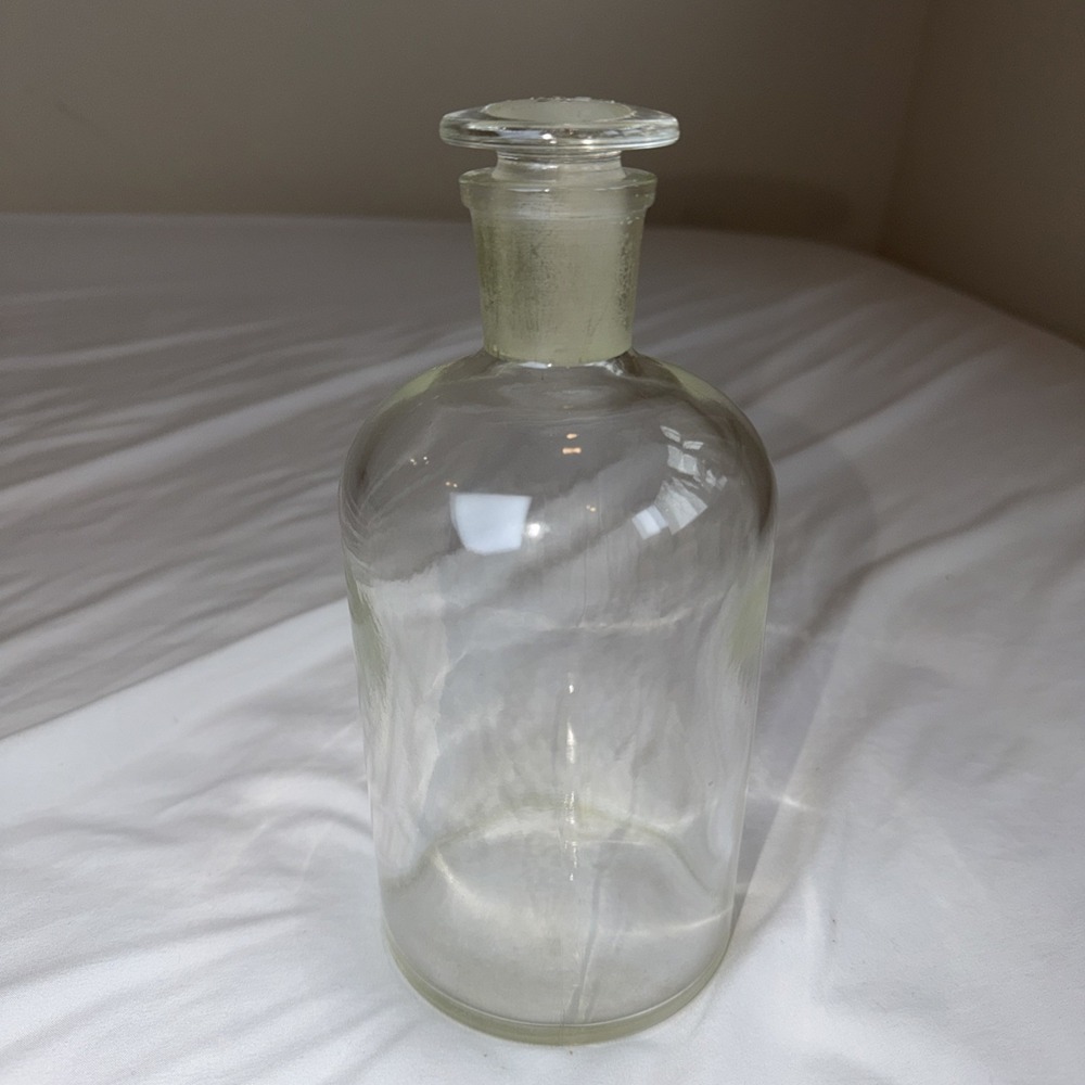 Vintage PYREX Chemical Bottle With Glass Stopper #29 Near‎ Perfect Cond